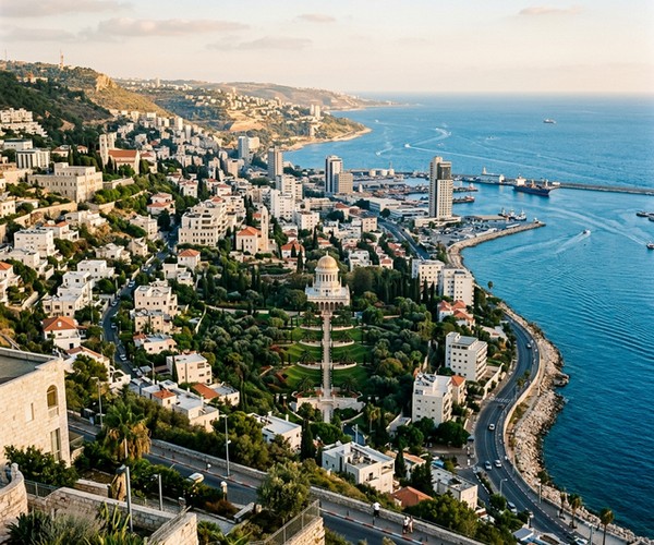 Israel real estate market — Mediterranean cityscape with apartments for sale